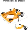 Wiltec Set 4x Roulettes Meuble pivotante 850 x 850 mm 2 Voir les images du produit 3