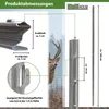 Z-Profil Zaunpfosten 150 cm feuerverzinkt 10x Zaunpfähle Produktbild-Vorschau 3
