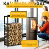 Bettizia stojan na palivové drevo kovový stojan na palivové Náhľad obrázku produktu 3