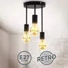 Lampa sufitowa Retro Czarny Matowy Metal Lampa sufitowa Podgląd zdjęcia produktu 1