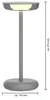 Moderne dimmbare LED Tischlampe 30cm, 1800mAh Akku, Produktbild-Vorschau 3