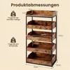 COSTWAY 5-laags opbergrek met 4 uitschuifbare lades, Productafbeelding-voorbeeld 3
