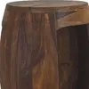 WOHNLING Beistelltisch Sheesham Massivholz rund 30cm · Produktbild-Vorschau 4