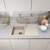 Granitspüle 90x50 cm mit Siphon & Drehexzenter, für 45 cm Produktbild-Vorschau 4
