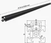 SucceBuy 4 STK 47,2 pollici (1200 mm) Scanalatura a T 2020 Anteprima dell’immagine prodotto 8