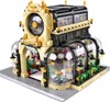A detailed model of a botanical garden building with a clock tower, made from building blocks. Anteprima dell’immagine prodotto