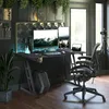 JOIEYOU Schreibtisch Gaming Tisch 160x60cm Höhenverstellbar Produktbild-Vorschau 4