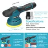 Akku-Exzenter-Autopoliermaschine, 8 Gänge, einstellbar, für Produktbild-Vorschau 4