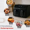 alpina Double Airfryer XXL - Air Fryer 2 Kammern von 4L - Produktbild-Vorschau 5