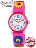 Pacific Time Kinder Armbanduhr Mädchen Uhr rosa Blumen Produktbild-Vorschau 3