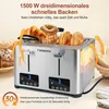 FATABETA Toaster Toaster 4 Scheiben, mit Brötchenaufsatz & Produktbild-Vorschau 5