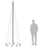 LED-Weihnachtsbaum mit Erdnägeln Warmweiß 310 LEDs 300 cm Produktbild-Vorschau 9