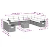 Modulares Gartensofa-Set, 11-teilig, mit Kissen, aus Produktbild-Vorschau 9