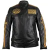 Motorrad Lederjacke im Antik Retro stil Bikerjacke Produktbild-Vorschau 1