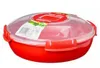 SISTEMA Cuocivapore Tondo Microwave Rosso Lt 1,3 Anteprima dell’immagine prodotto 2