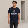 Camiseta para hombre, color azul marino, talla 3XL. Frase: Vista previa de la imagen del producto 3