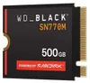A close-up studio shot of a Western Digital Black SN770M NVMe SSD. Anteprima dell’immagine prodotto
