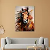 Pferd frontal Colour PopART Leinwandbild Wandbild Produktbild-Vorschau 2