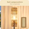 EDISHINE Stehlampe Wohnzimmer, LED Stehleuchte Rattan, Boho Produktbild-Vorschau 3