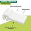 Klemmhaken für Sonnensegel Fixierung 6 Stück weiß Windhager Produktbild-Vorschau 3