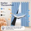 Thermovorhang Vorhang Kälteschutz Blickdicht Gardinen mit Produktbild-Vorschau 2