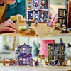 A collage of two images showing LEGO Harry Potter sets, one with a child's hands interacting with the set, and the other showing the assembled sets with minifigures. Produktbild-Vorschau