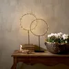 LED Kranz NIKE - stehend - 50 warmweiße LED - H: 43cm - Timer - Batteriebetrieb - schwarz Produktbild-Vorschau