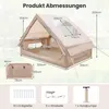 COSTWAY Aufblasbares Zelt für 2-4 Personen, Luftzelt mit Produktbild-Vorschau 3