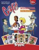 The image shows the box art for the card game 'Cafe International' by AMIGO. It features cartoon characters from different nationalities sitting around a table, with game cards displayed in the foreground. Produktbild-Vorschau