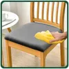 Stretch Sitzbezug für Stühle - 40 x 40 cm - Grau Samt - Produktbild-Vorschau 8
