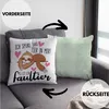 Trendation - Ich Spüre Das Tier In Mir Faultier Deko-Kissen Produktbild-Vorschau 2