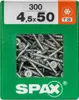 Set 300 viti SPAX Torx in acciaio a testa svasata, Diam.4,5 Anteprima dell’immagine prodotto 3