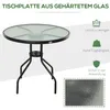 Outsunny Gartentisch Balkontisch Bistrotisch Garten Produktbild-Vorschau 5