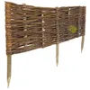 Weidenzaun 100x30cm Satz von 5 Stück. Weidenpalisade für Produktbild-Vorschau 2