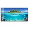 DEQORI Glasbild Echtglas 60x30 cm 'Insel im tropischen Produktbild-Vorschau 2