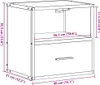 vidaXL Nástěnný noční stolek Sonoma dub 40x31x39,5 cm Náhled obrázku produktu 8