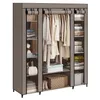 A fabric wardrobe filled with clothes and folded items. Náhled obrázku produktu