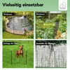 NewHabitat | 15x Teichzaun Steckzaun aus Metall Anthrazit Produktbild-Vorschau 6