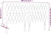 LED Kopfteil Dunkelgrau 200x7x118/128 cm Stoff Produktbild-Vorschau 7