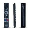 Three views of a black remote control against a white background. Produktbild-Vorschau