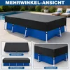 Rechteck Poolabdeckung 220x150 cm, wasserdicht & Produktbild-Vorschau 2