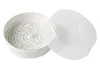 A white plastic microwave sterilizer with its clear lid placed next to it, shown on a white background. Anteprima dell’immagine prodotto
