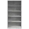 vidaXL Armadio grigio cemento 100x50x200 cm materiale a Anteprima dell’immagine prodotto 4