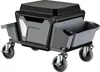 Wiltec Tabouret de mécanicien 53 x 38 x 38 cm Noir Bleu Voir les images du produit 1