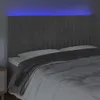 vidaXL LED Kopfteil Hellgrau 160x5x118/128 cm Samt Produktbild-Vorschau 3