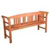 Panchina HARLAND con rosa - 3 posti / 157 cm - eucalipto Anteprima dell’immagine prodotto 7