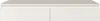 A white wall-mounted desk or vanity with two drawers. Produktbild-Vorschau