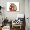 ARTland Leinwandbild Glücklicher Igel Größe: 60x45 cm Produktbild-Vorschau 5
