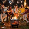 HEAT Outdoor Living Trommel Schwarz - Feuerkorb für den Produktbild-Vorschau 7