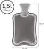 Bottiglia dell'acqua calda Blumtal con copertura in pile Anteprima dell’immagine prodotto 3